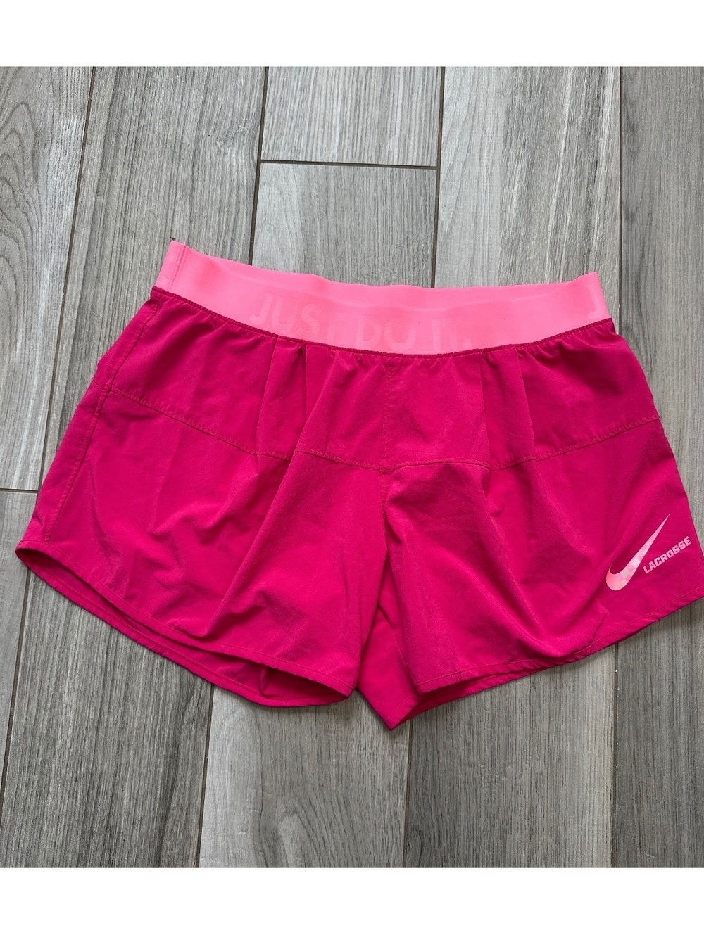 Nike Lacrosse Dri-Fit Athletic Shorts Pink Size Small